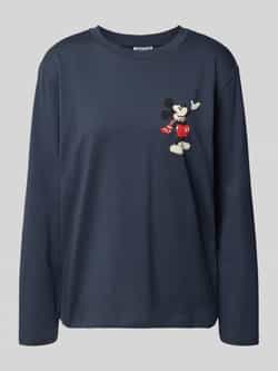 Jake*s Casual Pyjamabovendeel met motiefprint en ronde hals