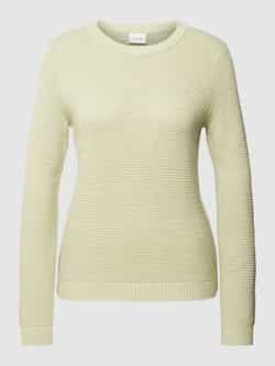 Vila Gebreide pullover met ronde hals model 'Viril'