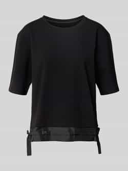 Marc Cain T-shirt van modalmix met strikdetails