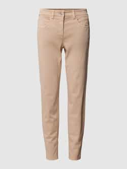 LUISA CERANO Slim fit broek in effen design