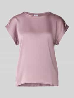 Vila Blouseshirt van satijn met ronde hals model 'ELLETTE'