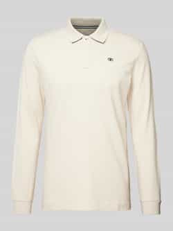 Tom Tailor Regular fit shirt met lange mouwen in piquélook van puur katoen