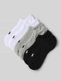 Polo Ralph Lauren Underwear Sneakersokken met labelstitching in een set van 6 paar
