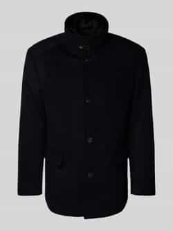 JOOP! Collection Wollen jack met opstaande kraag en klepzakken model 'Gary'