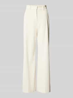 Weekend Max Mara Straight fit corduroy broek van zuiver katoen met steekzakken opzij model 'TANIA'