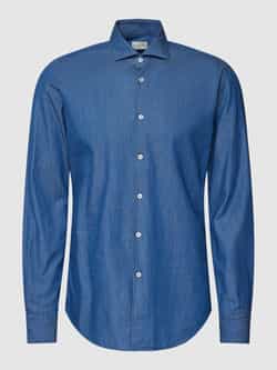XACUS Regular fit zakelijk overhemd met effen structuur