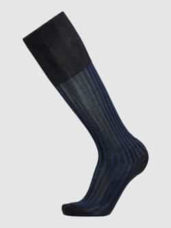 Falke Kniekousen met ribstructuur model 'Shadow'