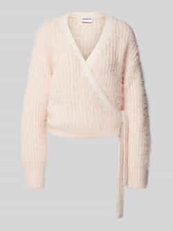 Jake*s Casual Cardigan met vetersluiting
