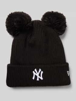New era Beanie met labeldetail