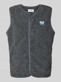 American vintage Bodywarmer van teddybont met labelpatch model 'HOKTOWN'