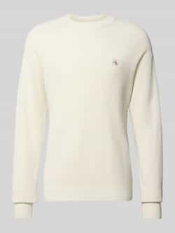Calvin Klein Jeans Gebreide pullover met labelpatch