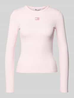 Tommy Jeans Slim fit shirt met lange mouwen van katoenmix