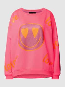 Miss goodlife Sweatshirt met motiefprint model 'LOVE HARDFACE'