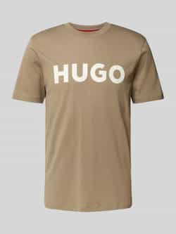 HUGO T-shirt met labelprint model 'DULIVIO'
