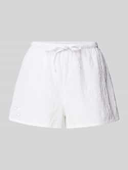 Jake*s Casual Korte regular fit pyjamabroek met ajourpatroon