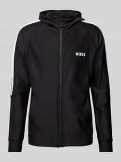 BOSS Green Sweatjack met opstaande kraag model 'Sicon'