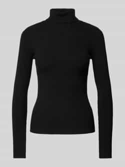 Pieces Slim fit coltrui van geribde viscosemix model 'MIRA'