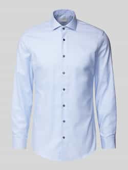 Eterna Slim fit zakelijk overhemd met new-kentkraag
