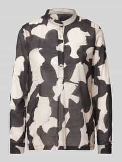 0039 italy Regular fit blouse met opstaande kraag model 'JANICE'