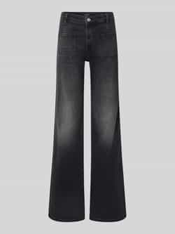 Joop! Flared jeans met opgestikte steekzakken
