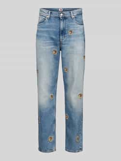 Tommy Jeans Relaxed tapered fit jeans met labelstitching model 'ISAAC'