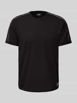 Emporio Armani EA7 T-shirt Korte Mouw Schouderstreep T-shirt