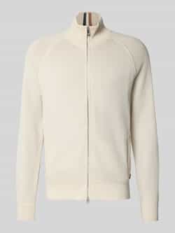 Boss Regular fit gebreid jack met scheerwol model 'H-IDINO'