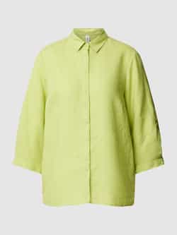 Toni Dress Linnen blouse met 3 4-mouwen model 'Clay'