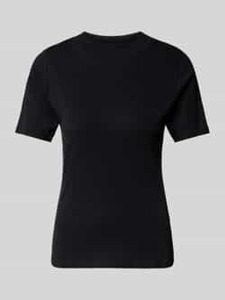 Christian Berg Woman T-shirt met geribde opstaande kraag