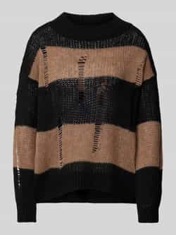 Only Oversized pullover met breipatroon model 'MAYA'