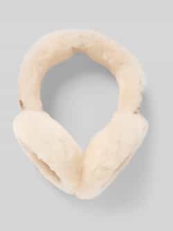 Ugg Oorwarmers van lamsvacht met labelstitching