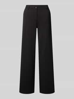 wide fit stoffen broek met viscose model 'Nanni'