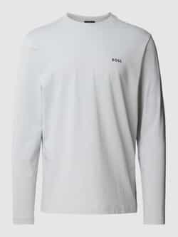 BOSS Green Shirt met lange mouwen en labelprint