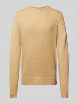 SCOTCH & SODA Heren Truien & Vesten Soft Knit Regular Fit Sweater Camel