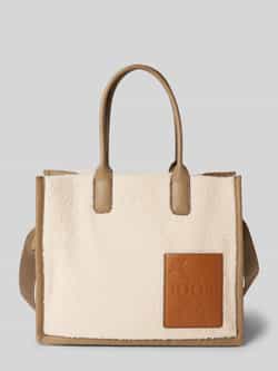 Joop! Tote bag met labelpatch model 'pezza peluche aurelia'