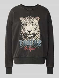 Only Comfort fit sweatshirt van katoenmix model 'LUCINDA'