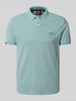Superdry Regular fit poloshirt met labelstitching