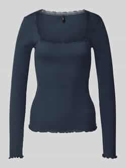 Only Slim fit shirt met lange mouwen van puur katoen model 'XENA'