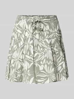 Only Uitlopende midirok met all-over motief model 'NALA'