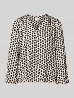 Emily Van den Bergh Regular fit blouse van viscose in all-over look