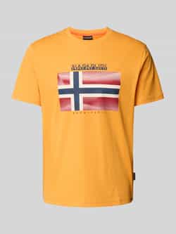 Napapijri T-shirt met labelprint model 'LARI'
