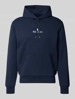 Polo Ralph Lauren Hoodie met labelstitching en kangoeroezak