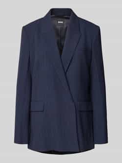 Boss Relaxed fit lange blazer met krijtstrepen