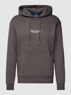 JACK & JONES ORIGINALS hoodie JORVESTERBRO met printopdruk asphalt