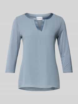 Comma Shirt met lange mouwen en tuniekkraag