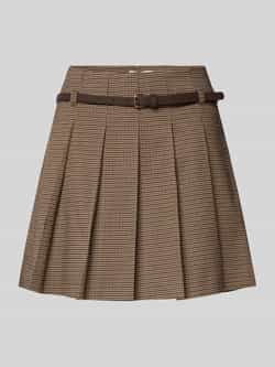 Jake*s Collection Minirok met viscose in geplooide look