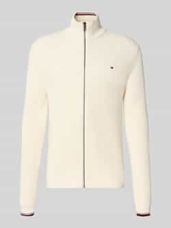 Tommy Hilfiger Regular fit gebreid jack van puur katoen
