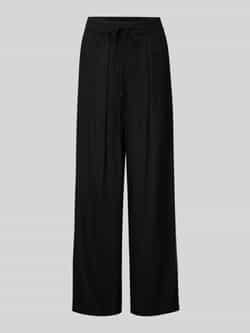 Pieces Regular fit brede broek in een mengsel van viscose en linnen model 'PIA'