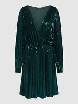 Jake*s Collection Knielange jurk met pailletten