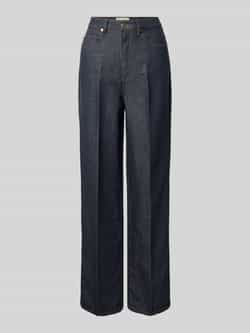 Marc O'Polo Loose fit jeans van een mix van katoen en linnen model 'TOLVA LONG'